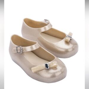 NEW Mini Melissa Gold Dora Mary Janes• Size 3
